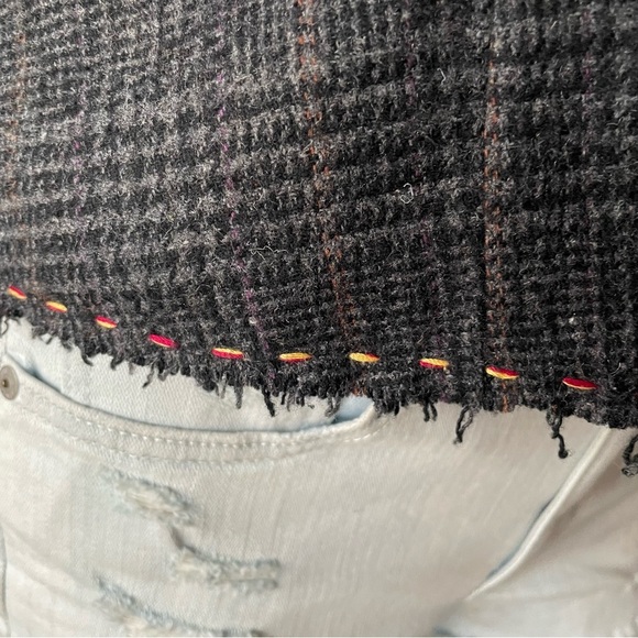 Vintage La Classe Couture Canada Rare Tweed Steam Punk Wool Blend Blazer Jacket - Picture 7 of 13